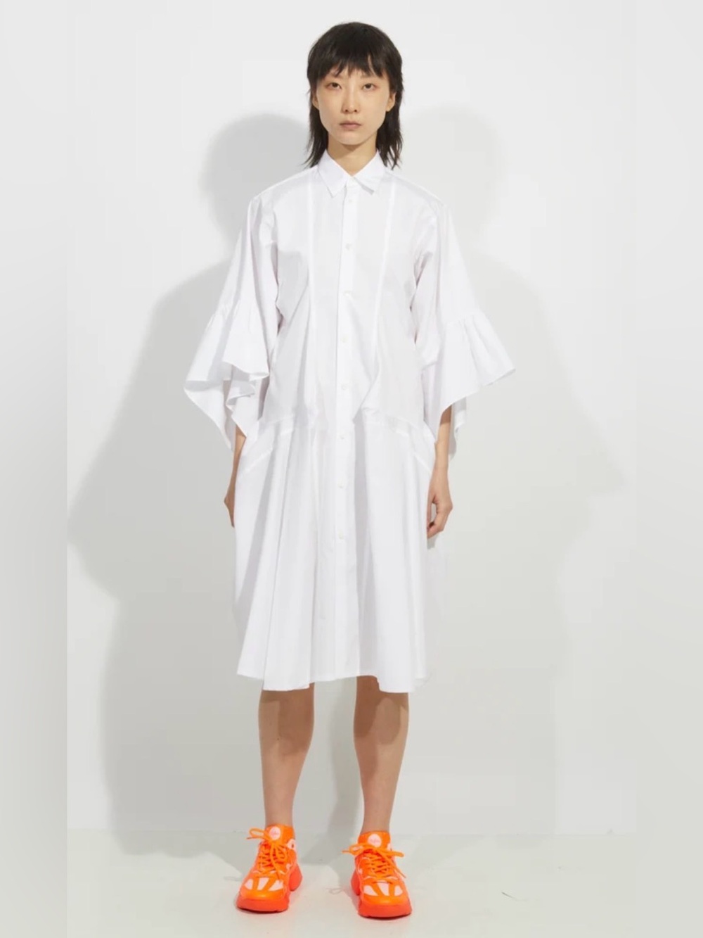 JUNYA WATANABE Cotton Broad Button Down Dress size XS white